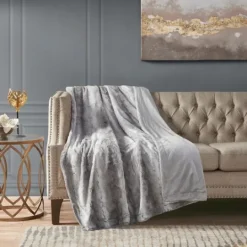 Kirkland's Home Faux Fur Oversized Throw Blanket- Blankets & Throws