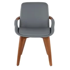 Kirkland's Home Faux Leather And Bamboo Frame Dining Chair- Dining Chairs