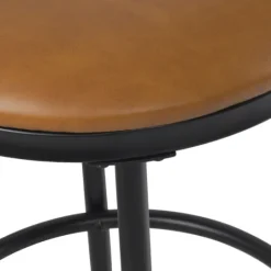 Kirkland's Home Faux Leather And Metal Counter Stool- Bar Stools & Counter Height Stools