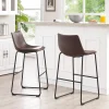Kirkland's Home Faux Leather Bar Stools, Set Of 2- Bar Stools & Counter Height Stools