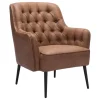 Kirkland's Home Faux Leather Classic Accent Chair- Accent Chairs