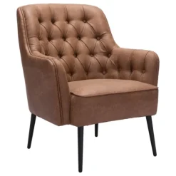 Kirkland's Home Faux Leather Classic Accent Chair- Accent Chairs