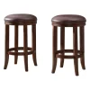 Kirkland's Home Faux Leather Counter Stools, Set Of 2- Bar Stools & Counter Height Stools