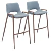 Kirkland's Home Faux Leather Cutout Bar Stools, Set Of 2- Bar Stools & Counter Height Stools