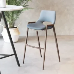 Kirkland's Home Faux Leather Cutout Bar Stools, Set Of 2- Bar Stools & Counter Height Stools