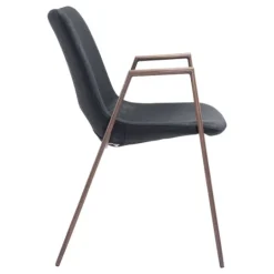 Kirkland's Home Faux Leather Cutout Dining Chairs, Set Of 2- Dining Chairs