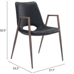 Kirkland's Home Faux Leather Cutout Dining Chairs, Set Of 2- Dining Chairs