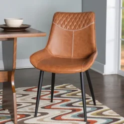 Kirkland's Home Faux Leather Dining Chairs, Set Of 2- Dining Chairs