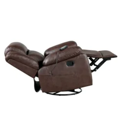 Kirkland's Home Faux Leather Heated Massage Recliner- Accent Chairs