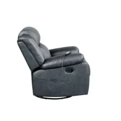 Kirkland's Home Faux Leather Heated Massage Recliner- Accent Chairs