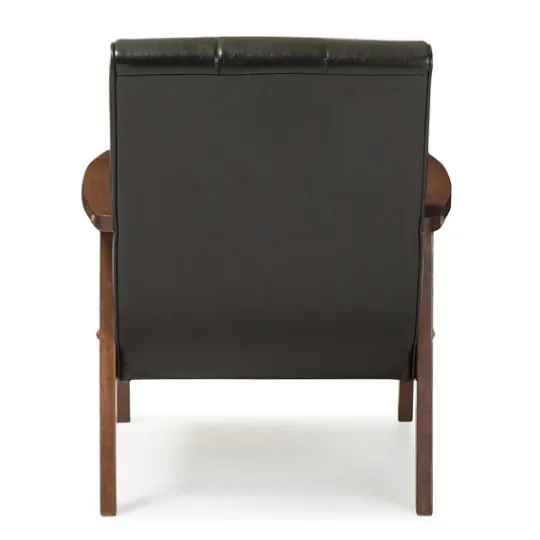 Kirkland's Home Faux Leather Kegan Accent Chair- Accent Chairs