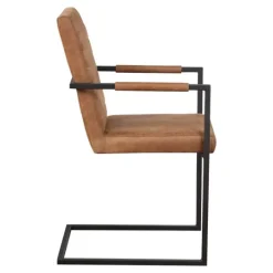 Kirkland's Home Faux Leather Modern Accent Chairs, Set Of 2- Accent Chairs