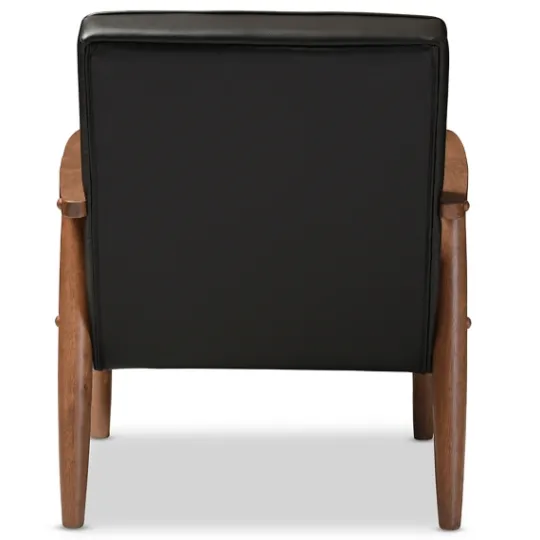Kirkland's Home Faux Leather Sawyer Accent Chair- Accent Chairs