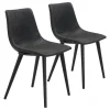 Kirkland's Home Faux Leather Scoop Dining Chairs, Set Of 2- Dining Chairs