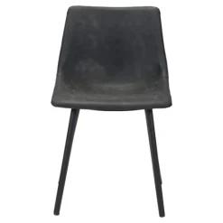 Kirkland's Home Faux Leather Scoop Dining Chairs, Set Of 2- Dining Chairs