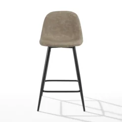 Kirkland's Home Faux Leather Slope Counter Stools, Set Of 2- Bar Stools & Counter Height Stools