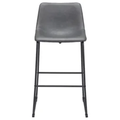 Kirkland's Home Faux Leather Sloped Bar Stools, Set Of 2- Bar Stools & Counter Height Stools
