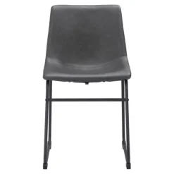Kirkland's Home Faux Leather Sloped Dining Chairs, Set Of 2- Dining Chairs