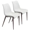 Kirkland's Home Faux Leather Stitch Dining Chairs, Set Of 2- Dining Chairs