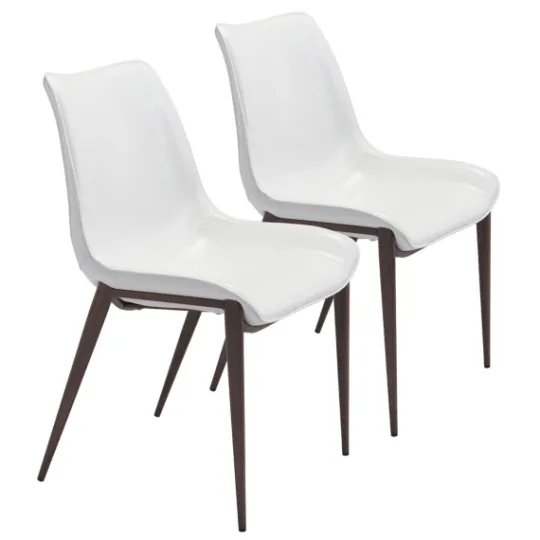 Kirkland's Home Faux Leather Stitch Dining Chairs, Set Of 2- Dining Chairs