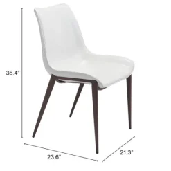 Kirkland's Home Faux Leather Stitch Dining Chairs, Set Of 2- Dining Chairs