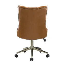 Kirkland's Home Faux Leather Tufted Back Office Chair- Office Furniture