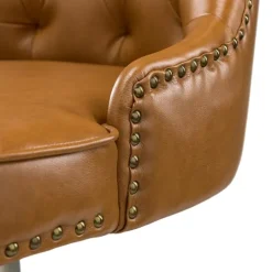 Kirkland's Home Faux Leather Tufted Back Office Chair- Office Furniture