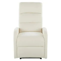 Kirkland's Home Faux Leather Upholstered Slim Recliner- Accent Chairs