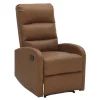 Kirkland's Home Faux Leather Upholstered Slim Recliner- Accent Chairs