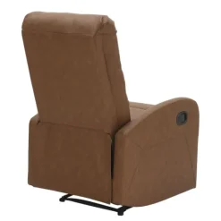 Kirkland's Home Faux Leather Upholstered Slim Recliner- Accent Chairs