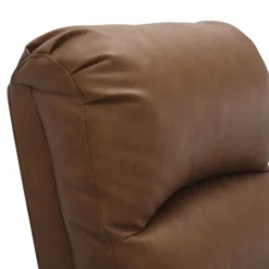 Kirkland's Home Faux Leather Upholstered Slim Recliner- Accent Chairs