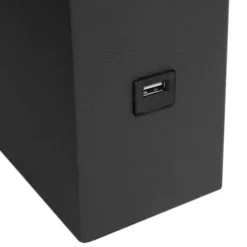 Kirkland's Home Faux Leather Usb Table Lamp- Table Lamps
