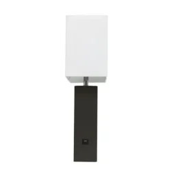 Kirkland's Home Faux Leather Usb Table Lamp- Table Lamps
