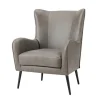 Kirkland's Home Faux Leather Wingback Accent Chair- Accent Chairs