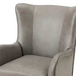 Kirkland's Home Faux Leather Wingback Accent Chair- Accent Chairs