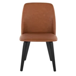 Kirkland's Home Faux Leather Wood Dining Chairs, Set Of 2- Dining Chairs