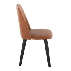 Kirkland's Home Faux Leather Wood Dining Chairs, Set Of 2- Dining Chairs