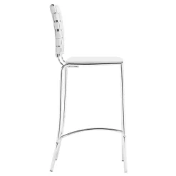 Kirkland's Home Faux Leather Woven Counter Stools, Set Of 2- Bar Stools & Counter Height Stools