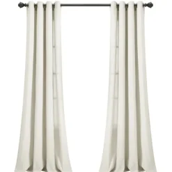 Kirkland's Home Faux Linen Curtain Panel Set, 84 In.- Curtains & Drapes