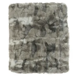 Kirkland's Home Faux Mink Fur Throw- Blankets & Throws