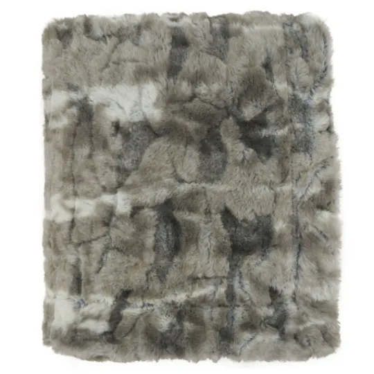 Kirkland's Home Faux Mink Fur Throw- Blankets & Throws