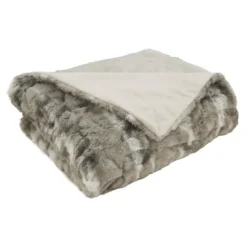 Kirkland's Home Faux Mink Fur Throw- Blankets & Throws