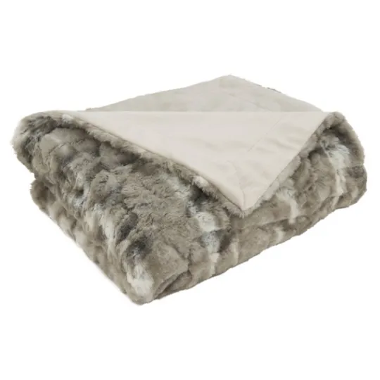 Kirkland's Home Faux Mink Fur Throw- Blankets & Throws