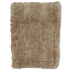 Kirkland's Home Faux Mink Fur Throw- Blankets & Throws