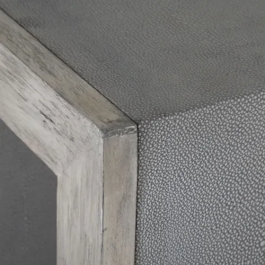 Kirkland's Home Faux Shagreen Accent Table- Accent & End Tables