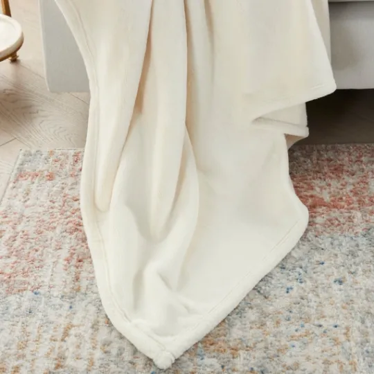 Kirkland's Home Faux Sheared Mink Throw- Blankets & Throws