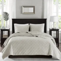 Kirkland's Home Faux Velvet California King 3-Pc. Coverlet Set- Bedspreads & Coverlets