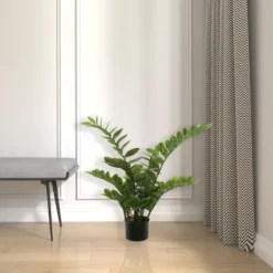 Kirkland's Home Faux Zamifolia Bush Potted Plant- Trees & Topiaries
