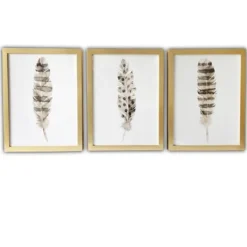 Kirkland's Home Feathers Framed Art Prints, Set Of 3- Framed Art