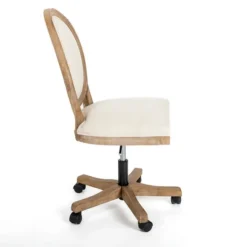 Kirkland's Home Felix Upholstered Swivel Office Chair- Office Furniture